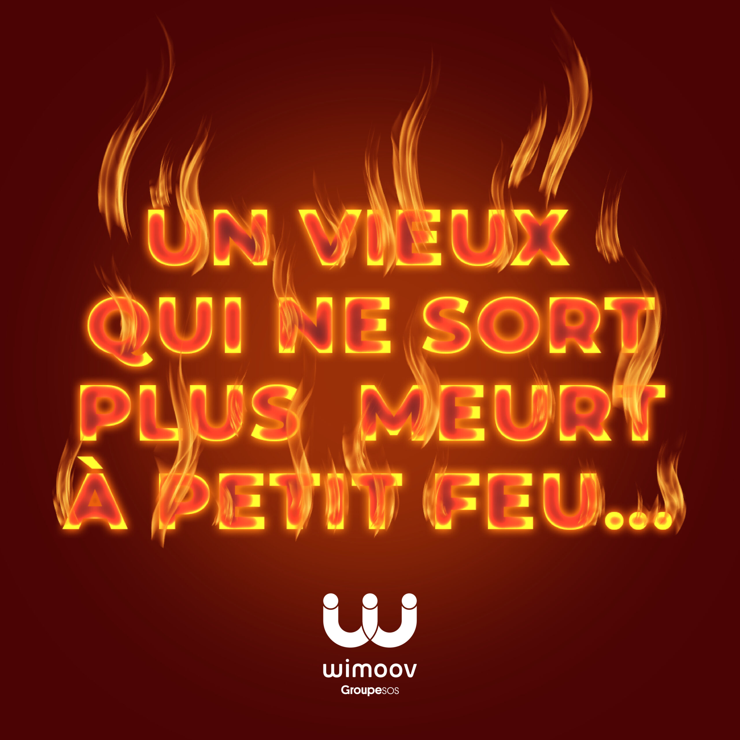 Issue d'une campagne de communication digitale, le texte dit